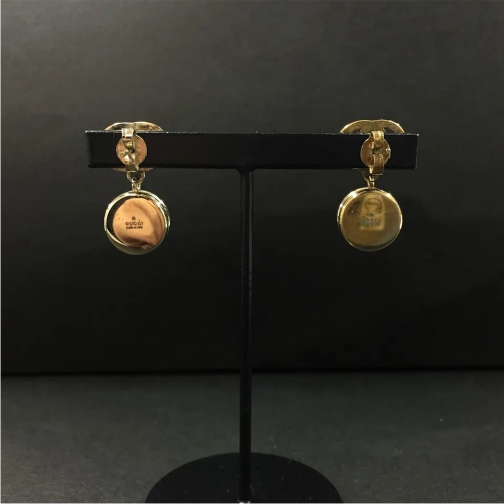 GUCCI Interlocking GG Rhinestone Earrings - Picture 3 of 8